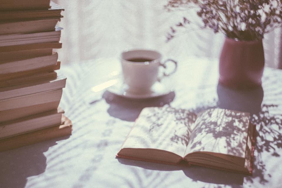 A cup of coffee in soft morning light